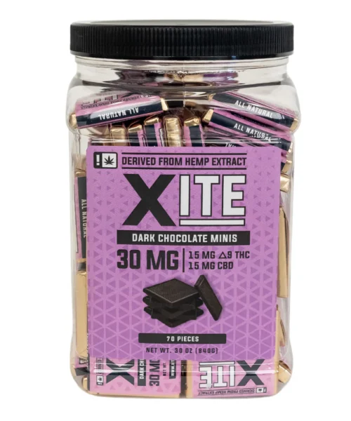 XITE || D9 THC + CBD Milk/Dark Chocolate Minis | 5 Pack