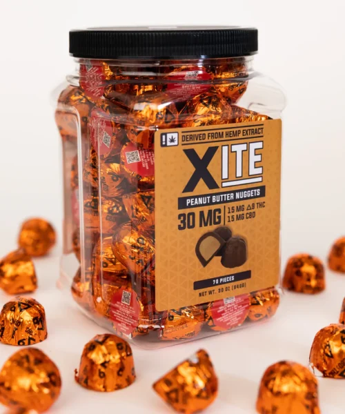 XITE || D9 THC + CBD Peanut Butter Nuggets | 5 Pack